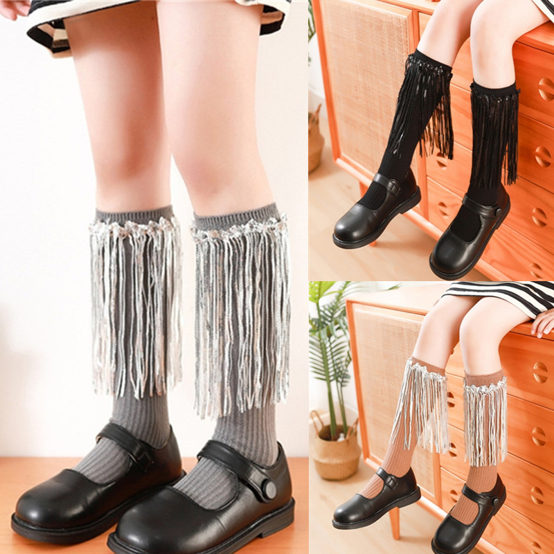 Baby Sock Oximeter - New Sequined Fringed Tassel Baby Girls