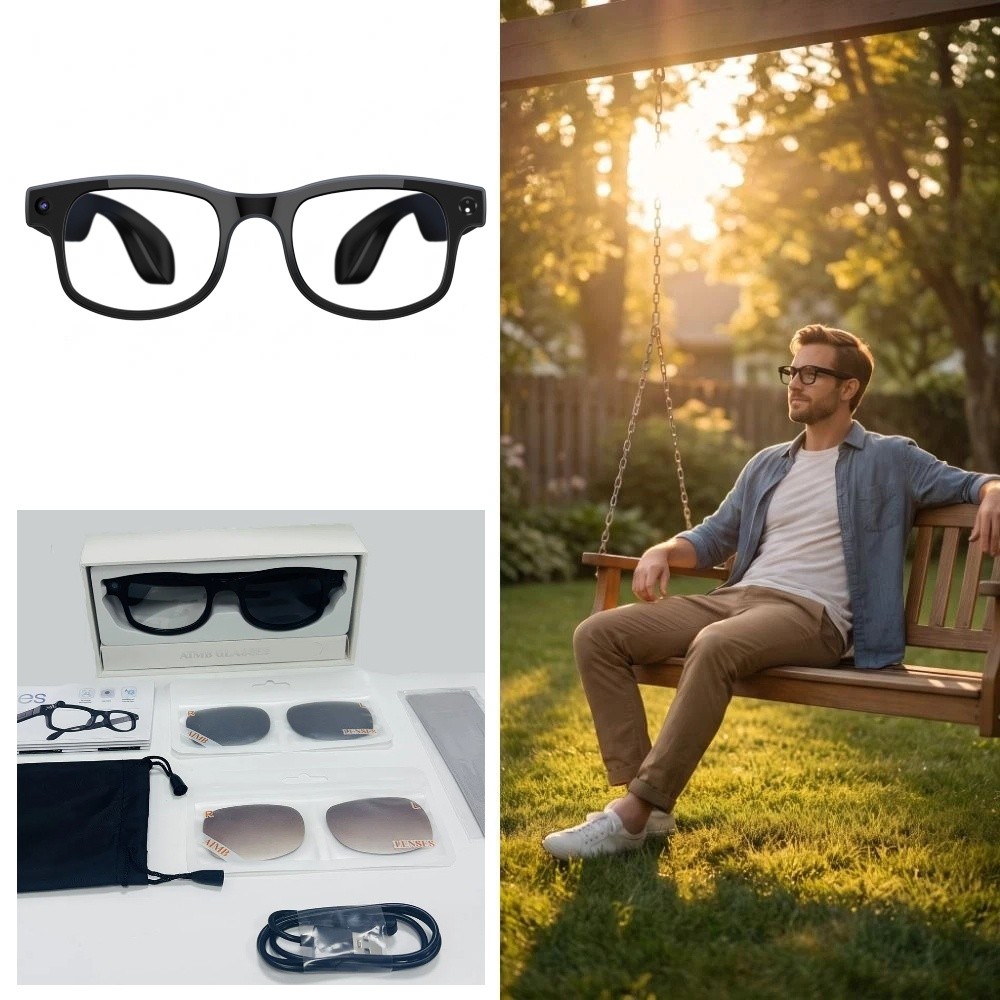Smart Glasses Lens - 2 in 1 AI Smart Glasses