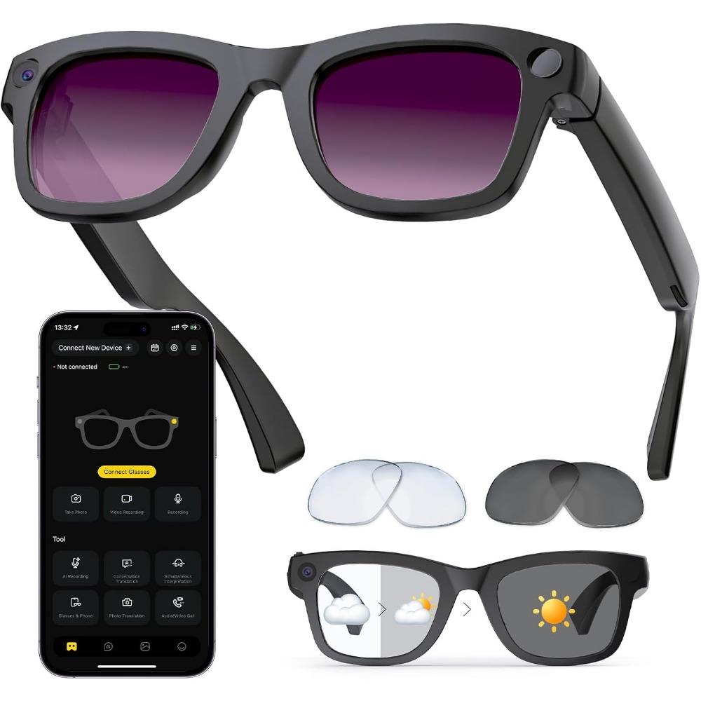 Smart Glasses Lens - AI Translation, Bluetooth Calling, 8-hour Music