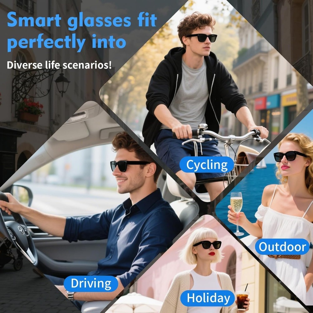 Smart Glasses with 8MP Camera, - Smart Glasses Lens 评论和价格