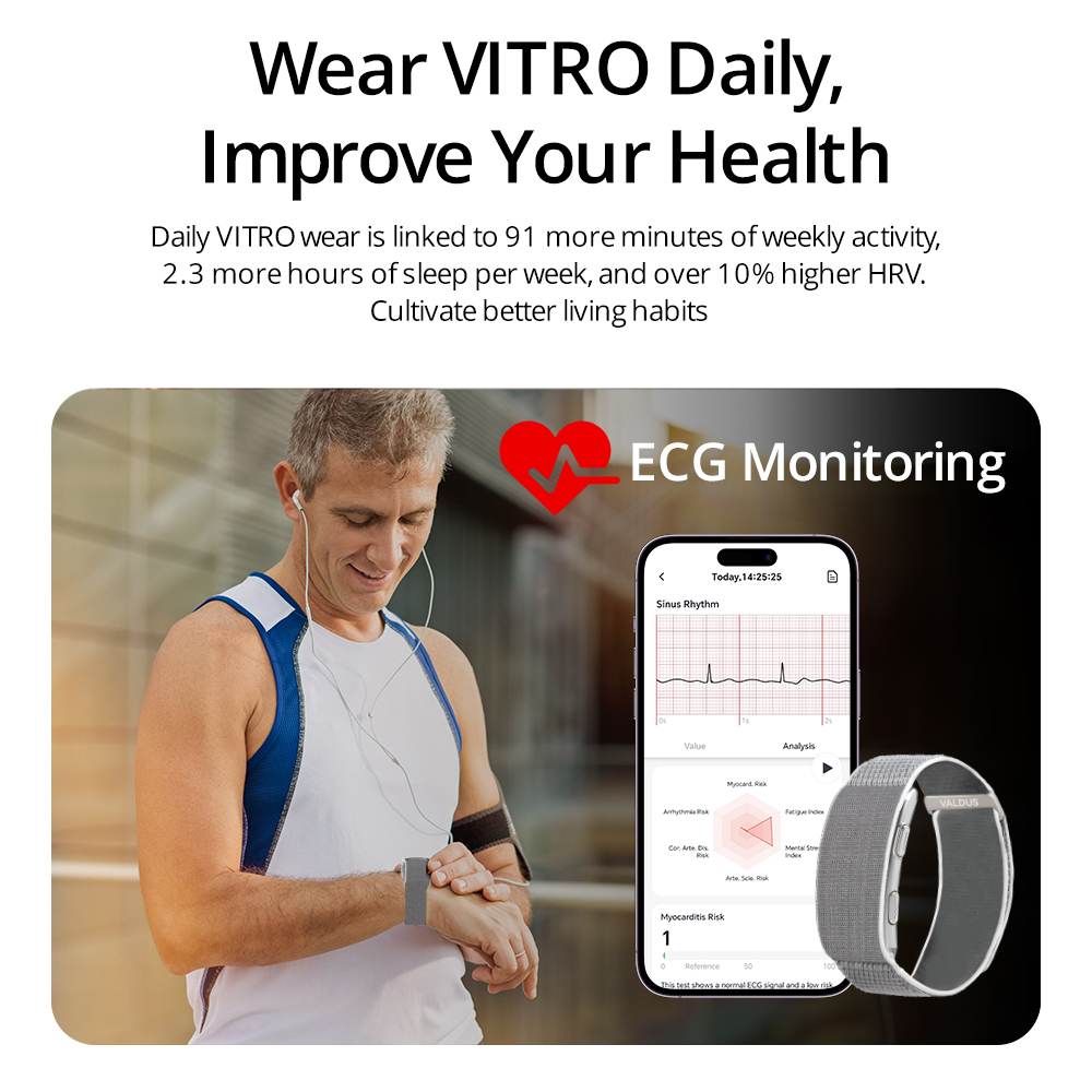 VALDUS 2026 New VITRO NO Scree - Fall Detection Watch 评论和价格
