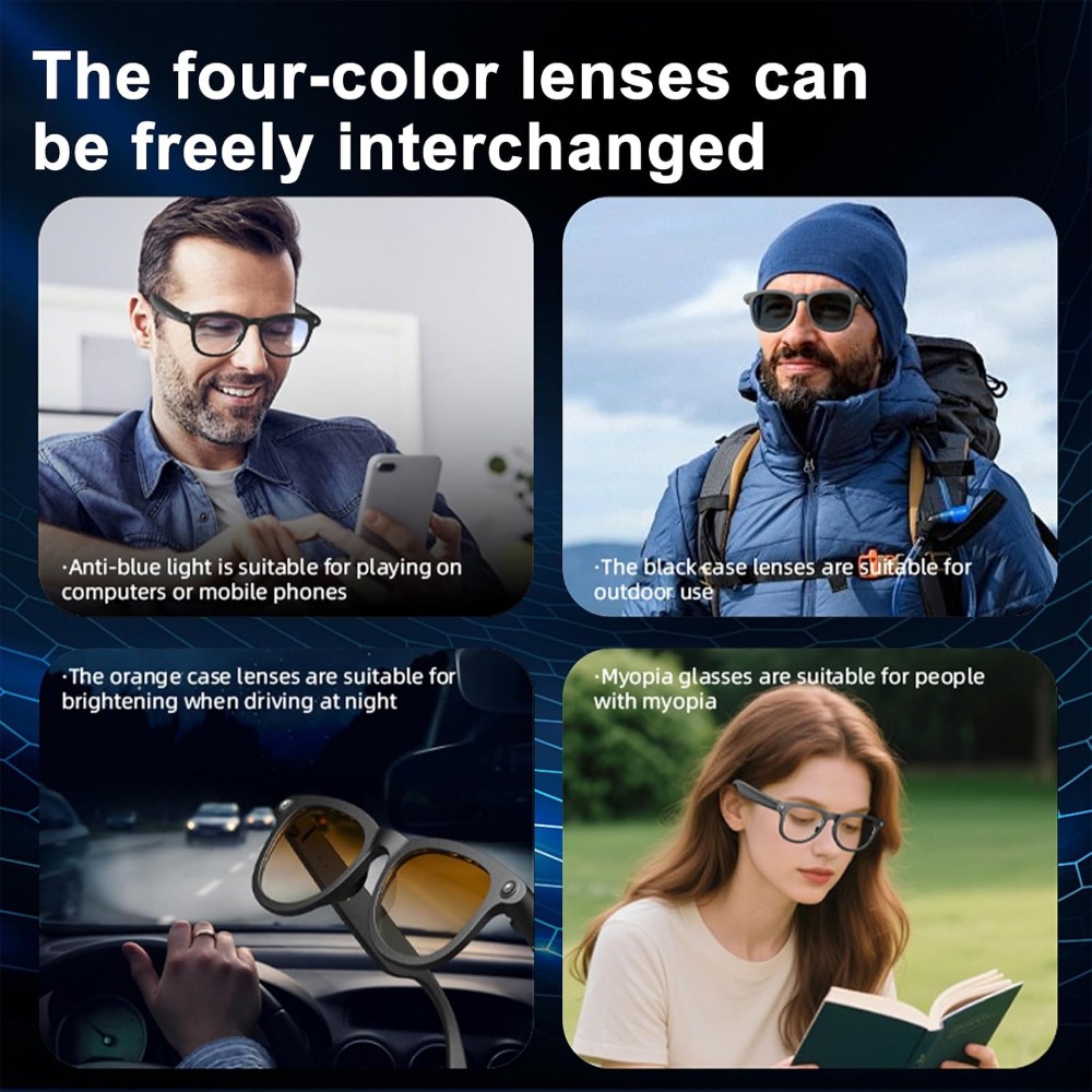 Smart Glasses with HD Camera,  - Smart Glasses Lens 评论和价格