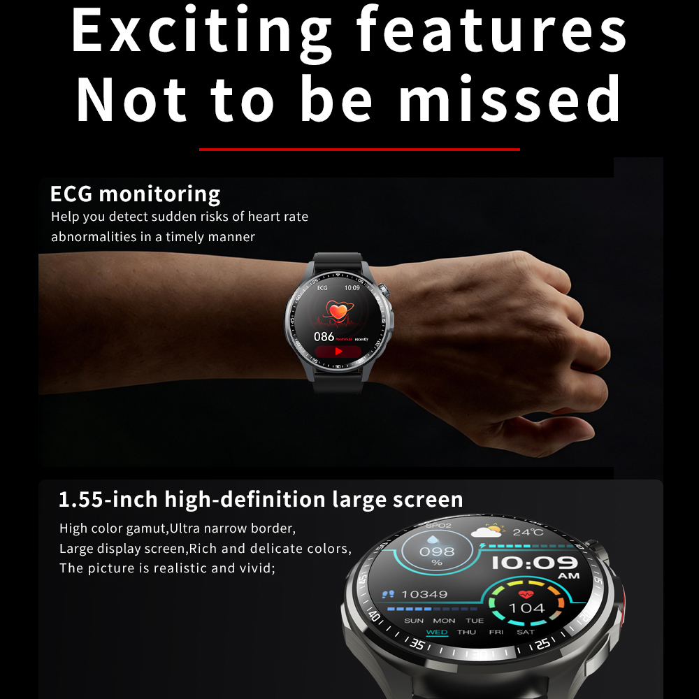 Men Smart Watch Ultra HD Scree - Fall Detection Watch 评论和价格