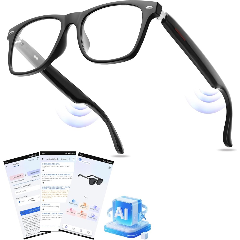 Smart Glasses with Real-Time T - Smart Glasses Lens 评论和价格