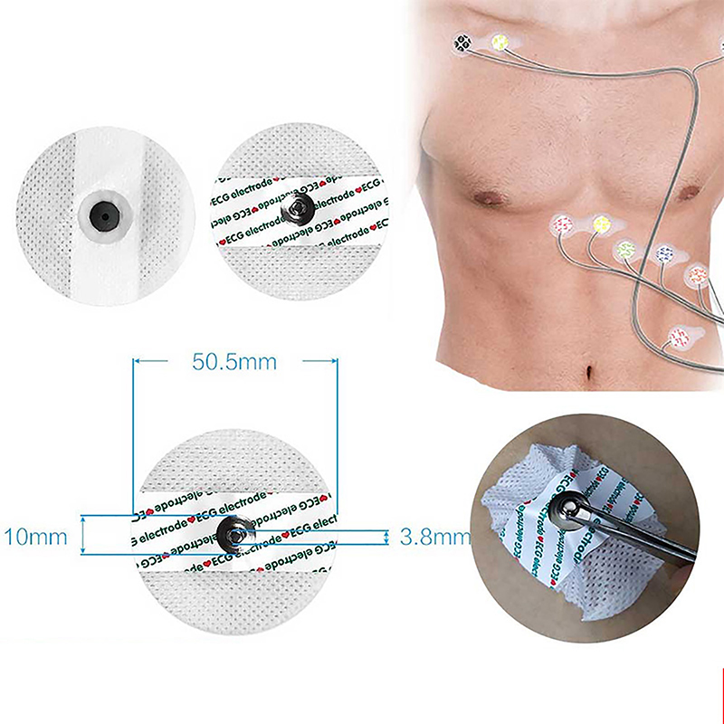 50PCS/Bag Electrode Patch  Dis - Ecg Patch Monitor 评论和价格