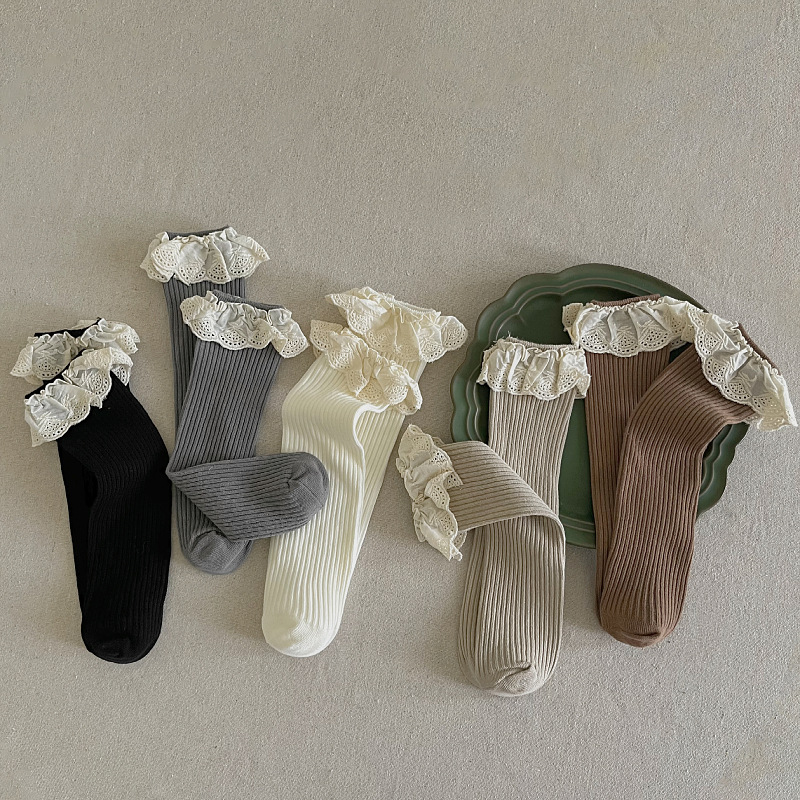 Ruffle Baby Girls Knee High So - Baby Sock Oximeter 评论和价格