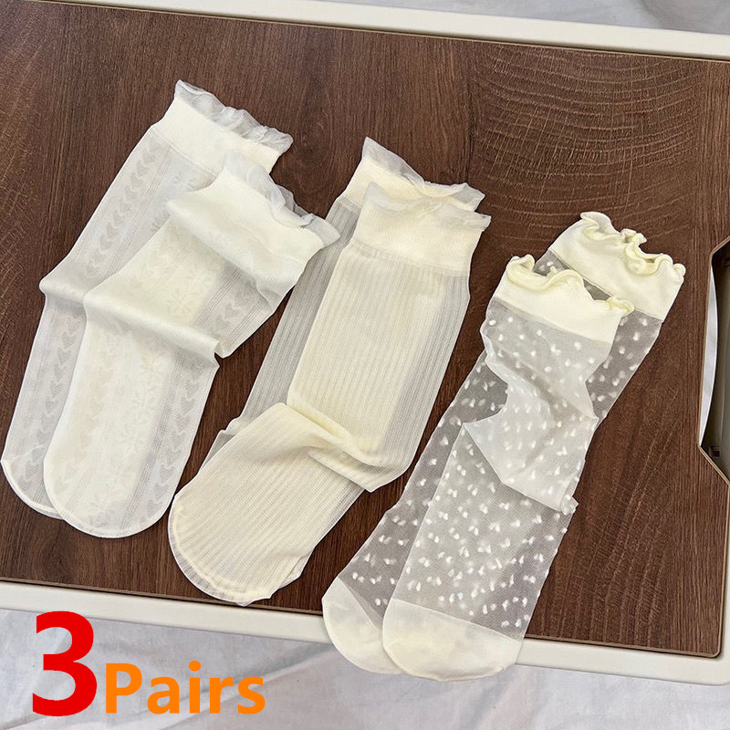 3Pairs/Lot Baby Girls Knee Hig - Baby Sock Oximeter 评论和价格
