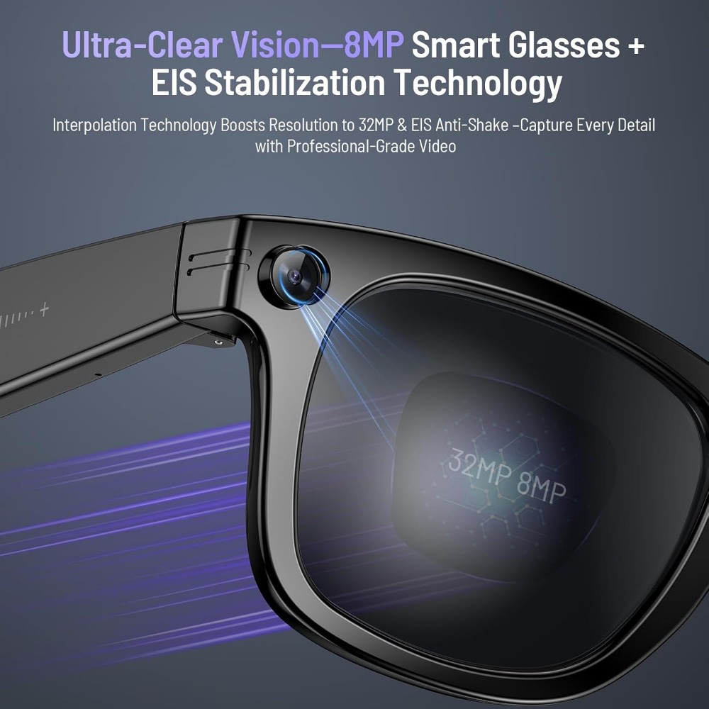 Smart Glasses with 800w Camera - Smart Glasses Lens 评论和价格
