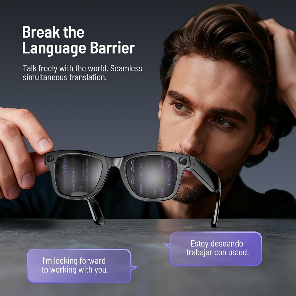 Smart Glasses with 800w Camera - Smart Glasses Lens 评论和价格