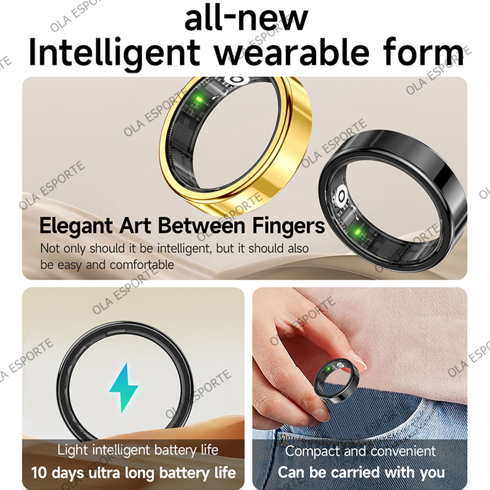 New R09 Smart Ring Men Women w - Temperature Ring Skin 评论和价格