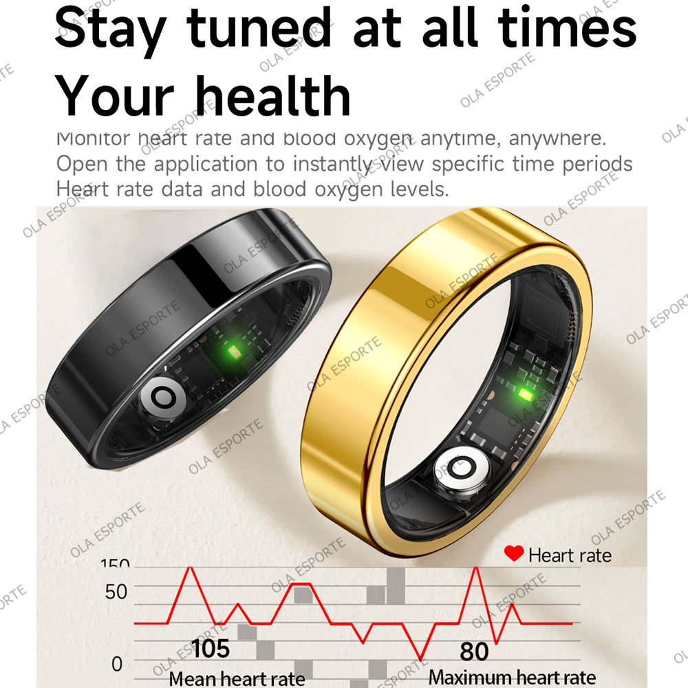 New R09 Smart Ring Men Women w - Temperature Ring Skin 评论和价格