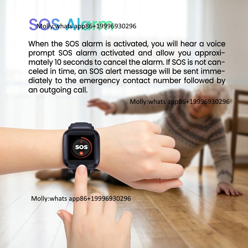 4G GPS Tracking Bracelet Heart - Fall Detection Watch 评论和价格