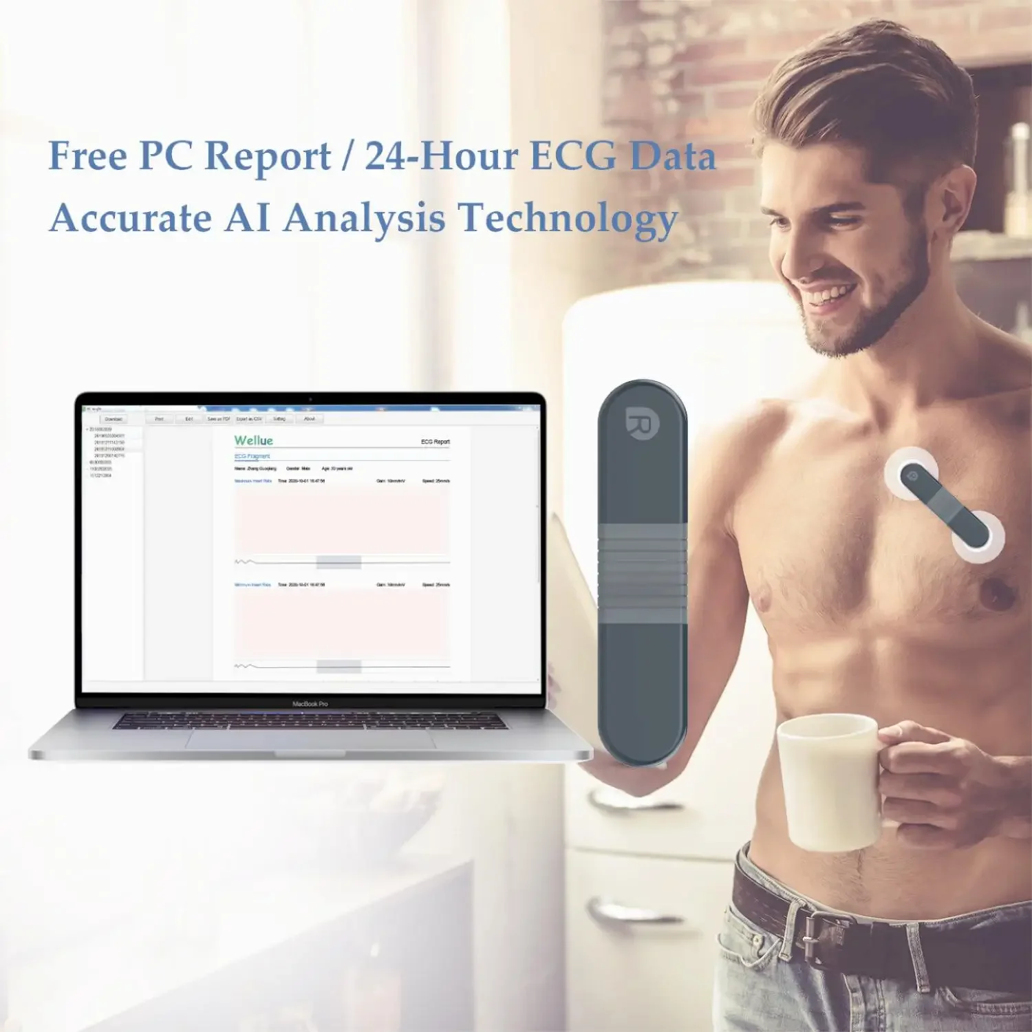 Wireless Bluetooth Dynamic Rec - Ecg Patch Monitor 评论和价格