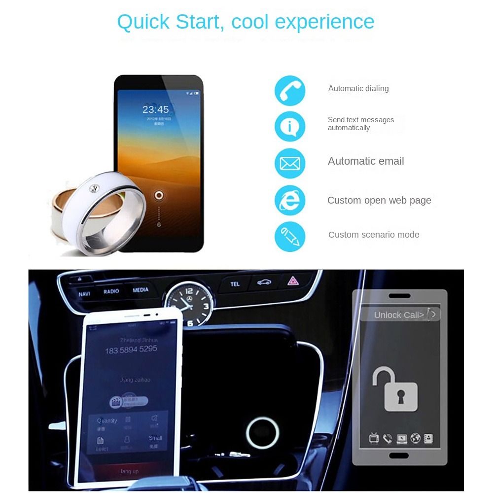 Stainless Steel NFC Smart Ring - Smart Ring Nfc Pay 评论和价格