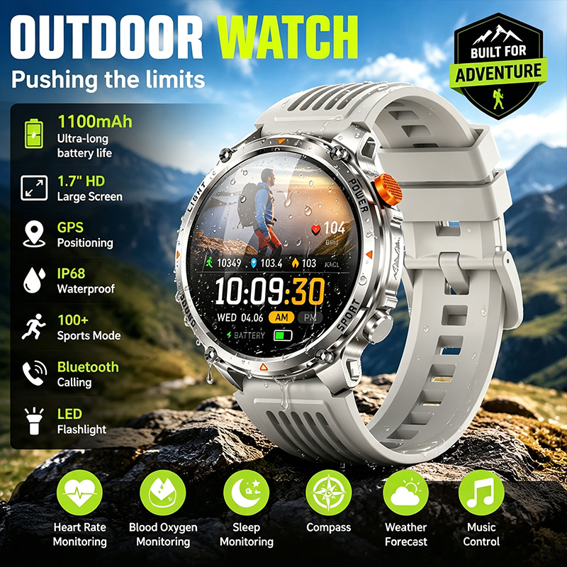 Wireless Calling Smart Watch I - Breath Rate Monitor 评论和价格