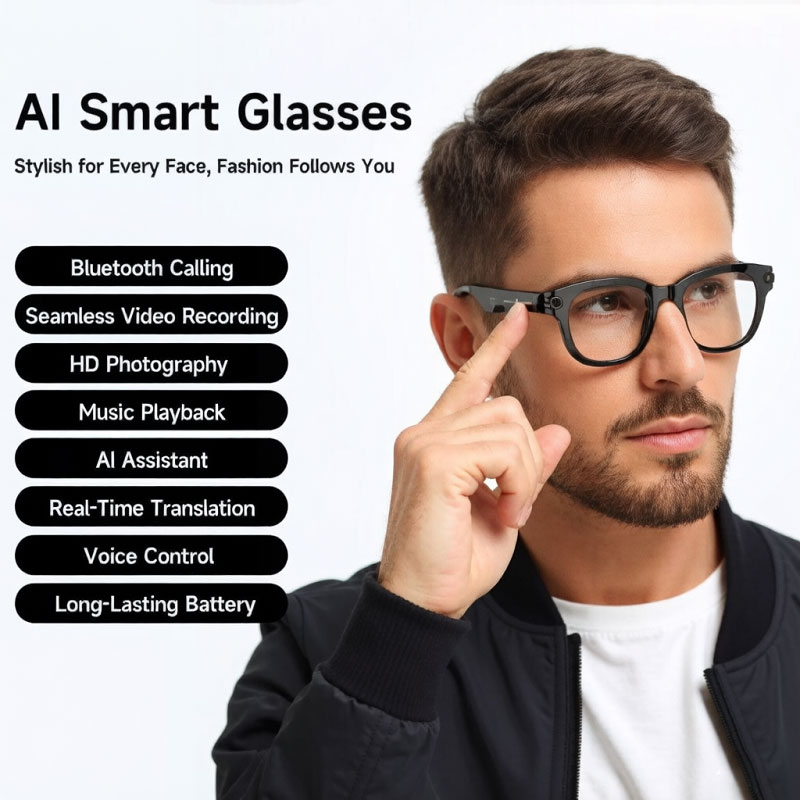 FLAUNT AI Smart Glasses 4K Cam - Smart Glasses Lens 评论和价格