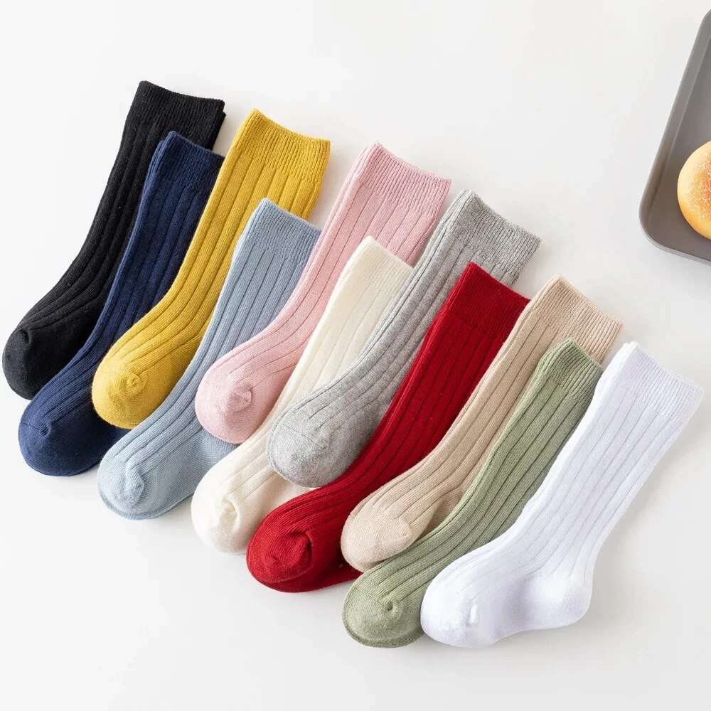 3Pairs/Lot Baby Knee High Sock - Baby Sock Oximeter 评论和价格